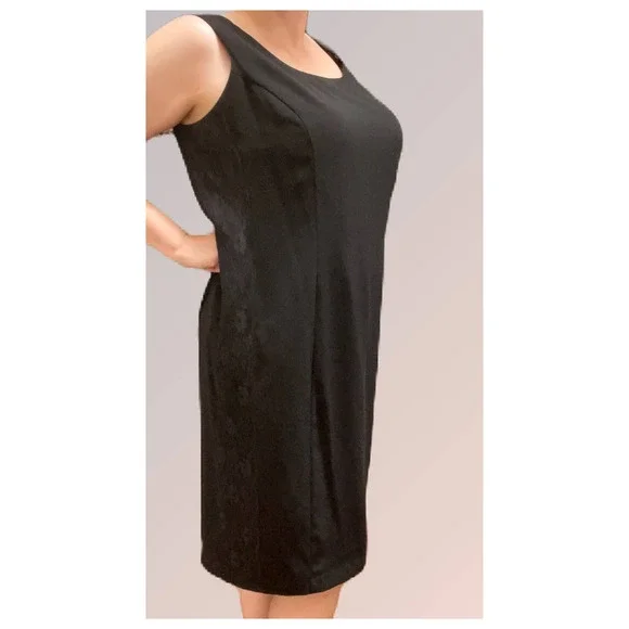 Julian Taylor Dresses | Julian Taylor New York Sleeveless Black Dress With Lace Accent 18w | Color: Black | Size: 18w | Lisey115's Closet